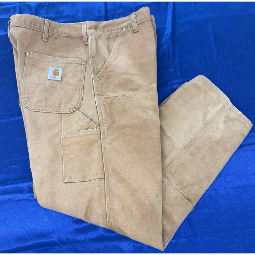 Carhartt Workwear Carpenter Brown Men's Pants 42x32 Loose Fit
